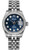 Rolex Women's New Style Steel Datejust with Factory Blue Anniversary Diamond Dial 179384
