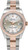 Rolex New Style Datejust Midsize Rose Gold Factory Smooth Bezel Silver Index 178241