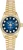 Rolex Women's President Yellow Gold Factory Diamond Bezel and Blue Vignette Dial 69138