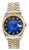 Rolex Men's Datejust Two Tone Factory Blue Vignette Diamond Dial