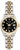 Rolex Women's Datejust Two Tone Fluted Factory Black Diamond Dial