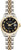Rolex Women's Datejust Two Tone Fluted Black Sunbeam Roman Dial