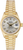 Rolex Women's President Yellow Gold Fluted Factory Silver Diamond Dial