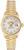 Rolex Women's President Yellow Gold Fluted Factory Silver Sunbeam Diamond