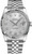 Rolex New Style Datejust Stainless Steel  Fluted Bezel and  Factory Silver Diamond Dial on Jubilee Bracelet 116234