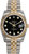 Rolex New Style Datejust Two Tone Fluted Bezel  & Factory Black Diamond Dial on Jubilee Bracelet 116233
