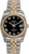 Rolex New Style Datejust Two Tone Fluted Bezel  Black Roman Dial 116233