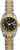 Rolex Women's New Style Two-Tone Datejust with Black Sunbeam Roman Dial 179173