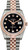 Rolex New Style Datejust Rose Two Tone Factory Black Diamond Dial on Jubilee Bracelet 116231
