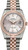 Rolex New Style Datejust Rose Two Tone Fluted Bezel  Silver Index Dial on Jubilee Bracelet 116231