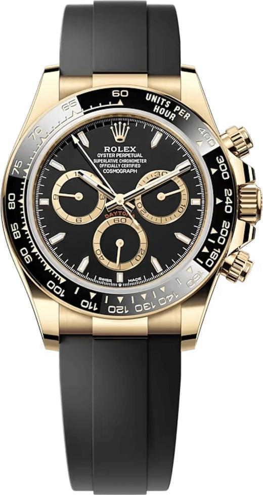 JIL② Rolex Yellow Gold Ceramic Daytona - Black Dial 126518LN