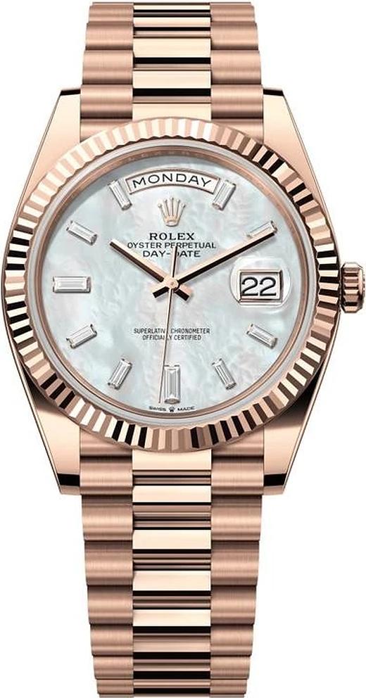 R ose rose様 おまとめ購入ご希望 42と40 Rolex Rose Gold President Day Date 40 228235 Mother of Pearl