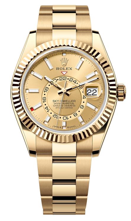 ゴールドチル Rolex Yellow Gold Sky Dweller 336938 Champagne