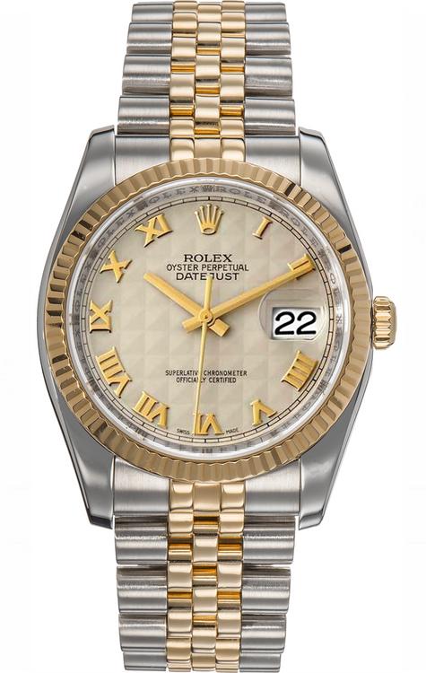 BELL 500TXJ IVORY size xs (56〜57) Rolex New Style Datejust Two Tone Ivory Pyramid Roman Dial