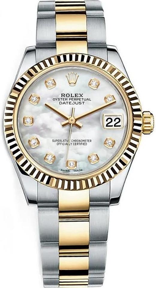 mtorページ Rolex Datejust Midsize 178273 Two Tone MOP Diamond Dial