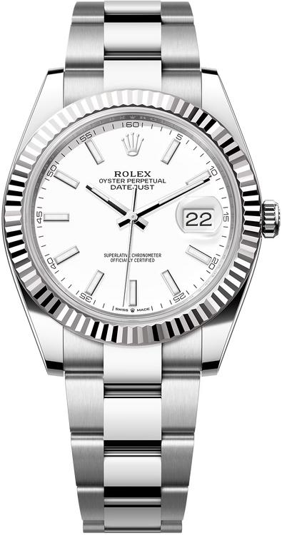 Rolex Datejust 41mm Stainless Steel 126334 WXO White