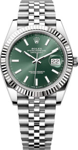 Rolex Datejust 41mm Stainless Steel 126334 GXJ Green - Luxury of