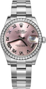 Rolex Datejust Midsize Stainless Steel Factory Diamond Bezel and