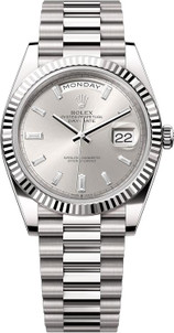 Rolex White Gold President Day Date 40 228239 SD - Luxury of Watches