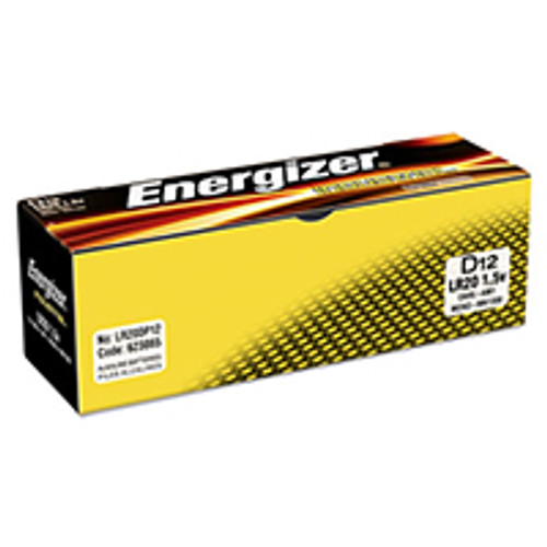 Energizer Industrial Alkaline D Batteries (Box of 12)