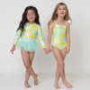 Shade Critters One Piece w/ Shoulder Detail Girls 6m-8 Mod Daisy Mint