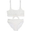 Shade Critters Two Piece Bikini w/Bow Girls 7-14 White Eyelet