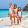 Crochet Lavender Daisy Girls One Piece Swimsuit 6m-8 Crochet Lavender Daisy Girls One Piece Swimsuit 6m-8