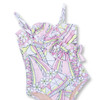Detail of Shade Critters Daisy Daze Girls Ruffle One Piece Swimsuit Detail of Shade Critters Daisy Daze Girls Ruffle One Piece Swimsuit