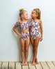 Detail of Shade Critters Pink Leopard Shimmer Girls One Should One Piece Cute Swimsuit 2-14