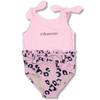 Shade Critters Pink Leopard Shimmer Girls One Piece Swimsuit 6m-6