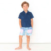 Shade Critters Boys Navy Terry Polo Shirt 4-12