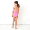 Shade Critters Crochet Pink Daisy Halter Girls One Piece Swimsuit Sizes 2-14