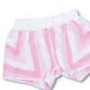 Detail of Shade Critters Pink Tonal Stripe Crochet Girls Short