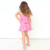 Pink Bubble Gauze Embroidered Girls Top 3-14