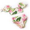 Detail of Botanical Leopard Girls Cinched High Waisted Bikini 2-10
