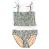 Shade Critters Mint Ditsy Floral Smocked Bikini 4-14
