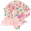 Shade Critters Retro Blossom Girls Long Sleeve One Piece & Tutu Swim Set 6m-6