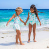 Shade Critters Swimsuit Mermaid Toile Girls PomPom One Piece & Skirt Swim Set 6m-10 Shade Critters Swimsuit Mermaid Toile Girls PomPom One Piece & Skirt Swim Set 6m-10
