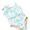 Detail of Mermaid Toile Girls Shell Trimmed One Shoulder One Piece Swimsuit 2-10