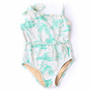 Shade Critters Mermaid Toile Girls Shell Trimmed One Shoulder One Piece Swimsuit 2-10