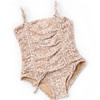 Detail of Ditsy Leopard Girls Cinched One Piece Swimsuit 2-10