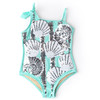 Shade Critters Alternative View of Swimsuit Mint Shells Girls Flip Sequin One Shoulder One Piece Swimsuit 3-10