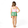 Back of Shade Critters Light Pink Girls Hula Girl Lei One Piece & Fringe Skirt Swim Set 3-10