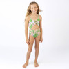 Shade Critters Swimsuit Botanical Palms Girls Crochet Trim Monokini Swimsuit 4-14