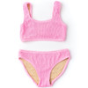 Shade Critters Pink Girls Crinkle Texured Bikini 4-14