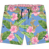 Botanical Leopard Men's 4 Way Stretch Swim Trunks Botanical Leopard Men's 4 Way Stretch Swim Trunks
