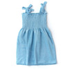 Shade Critters Blue Terry Girls Smocked Tank Dress 3-14