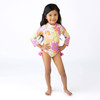 Shade Critters Swimsuit Groovy Blooms Girls Long Sleeve One Piece Swimsuit 6m-10
