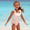 Kids Swim suit by Shade Critters Pink & Green Metallic Girls Hula One Piece & Skirt Swim Set 3t-10 2-10