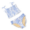 Children's Swimwear by  Shade Critters Tropical Blues Smocked Two Piece Swimsuit 4t-14
